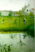 Carl Larsson gubben och nyplanteringen oil painting artist